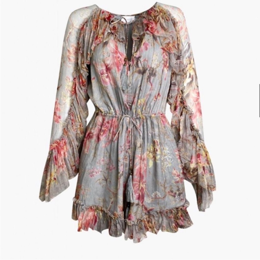 Zimmermann Light Gray Silk Garment